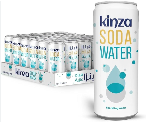 kinza soda water 30x250ml
