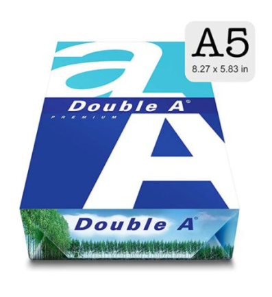 Double A Premium A5 Photocopy Paper - 80gsm (500 Sheets / Ream)