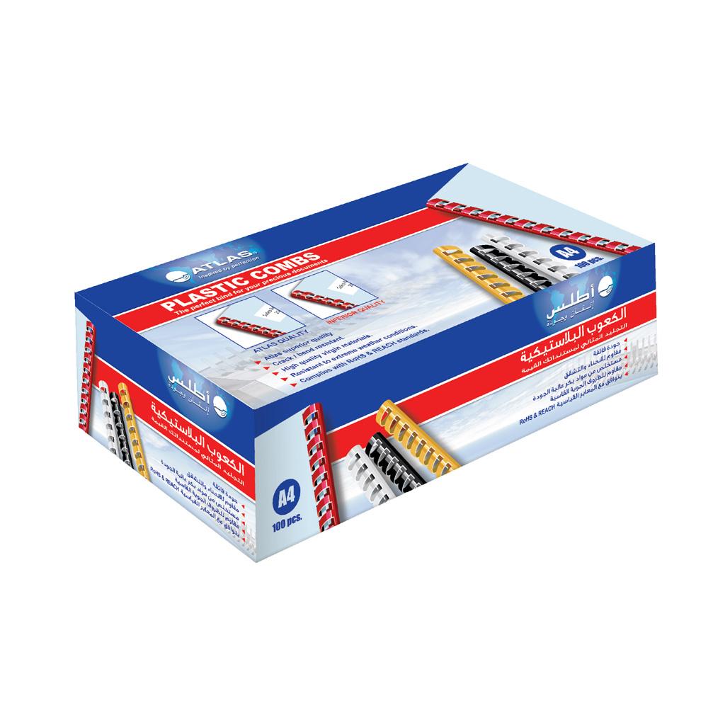 Bind Comb A4 6mm Bx=100pcs BK