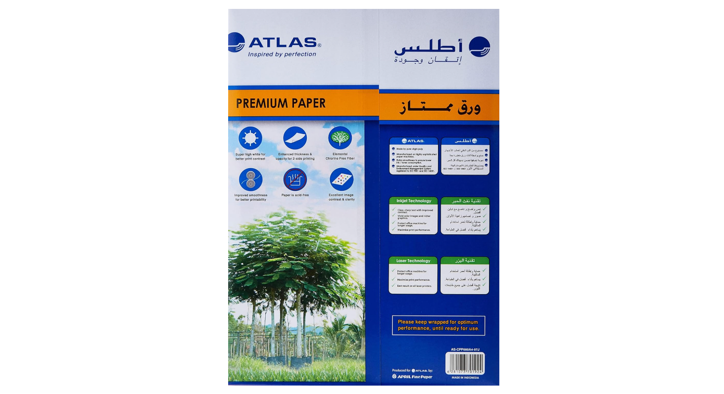Atlas C/P Prm A4/80g Rm500sht