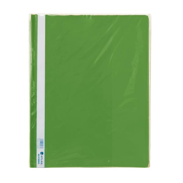 Flat File PP A4 thick w/pkt GN