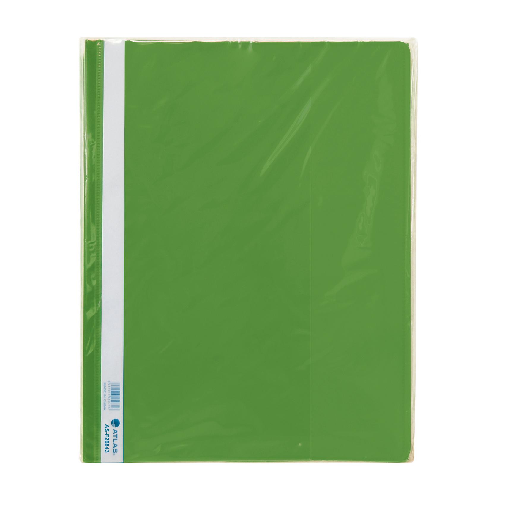 Flat File PP A4 thick w/pkt GN