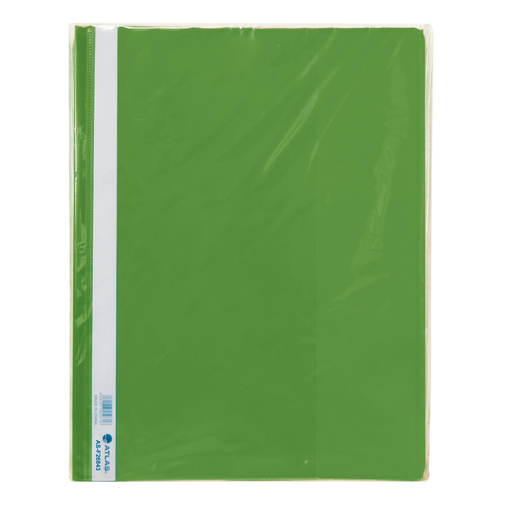 Flat File PP A4 thick w/pkt GN