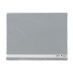 Flat File PP A4 thick w/pkt GY