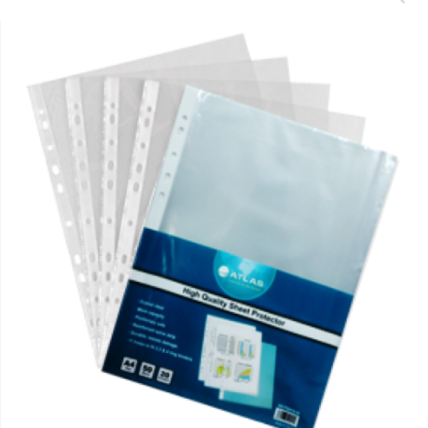 Glass Clear Pockt PP A4 Pk=20p