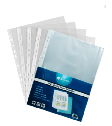 Glass Clear Pockt PP A4 Pk=20p