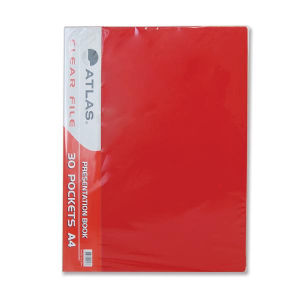 Clear File A4 30 Pocket Asst.