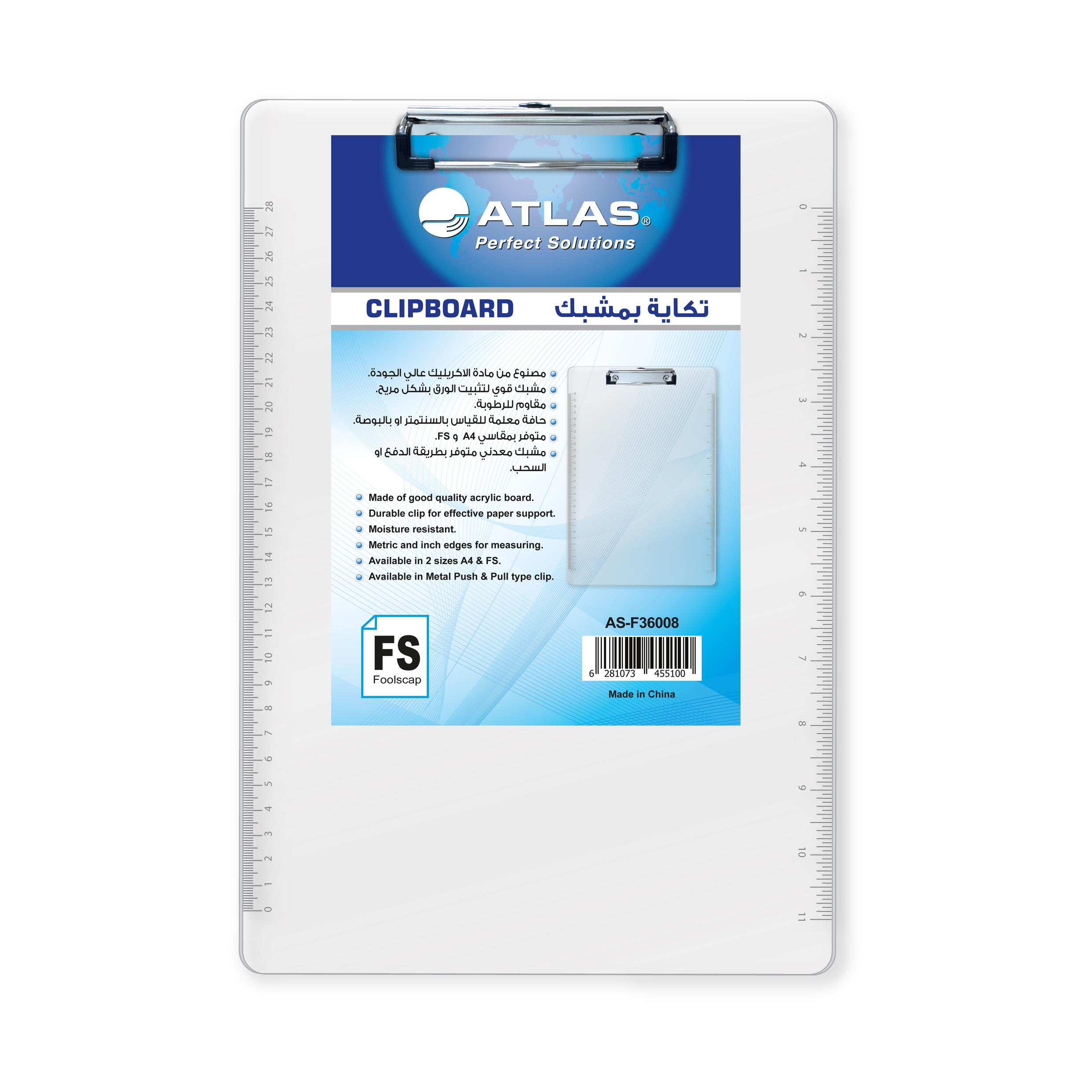 Clip Board F/S Pull type Clear