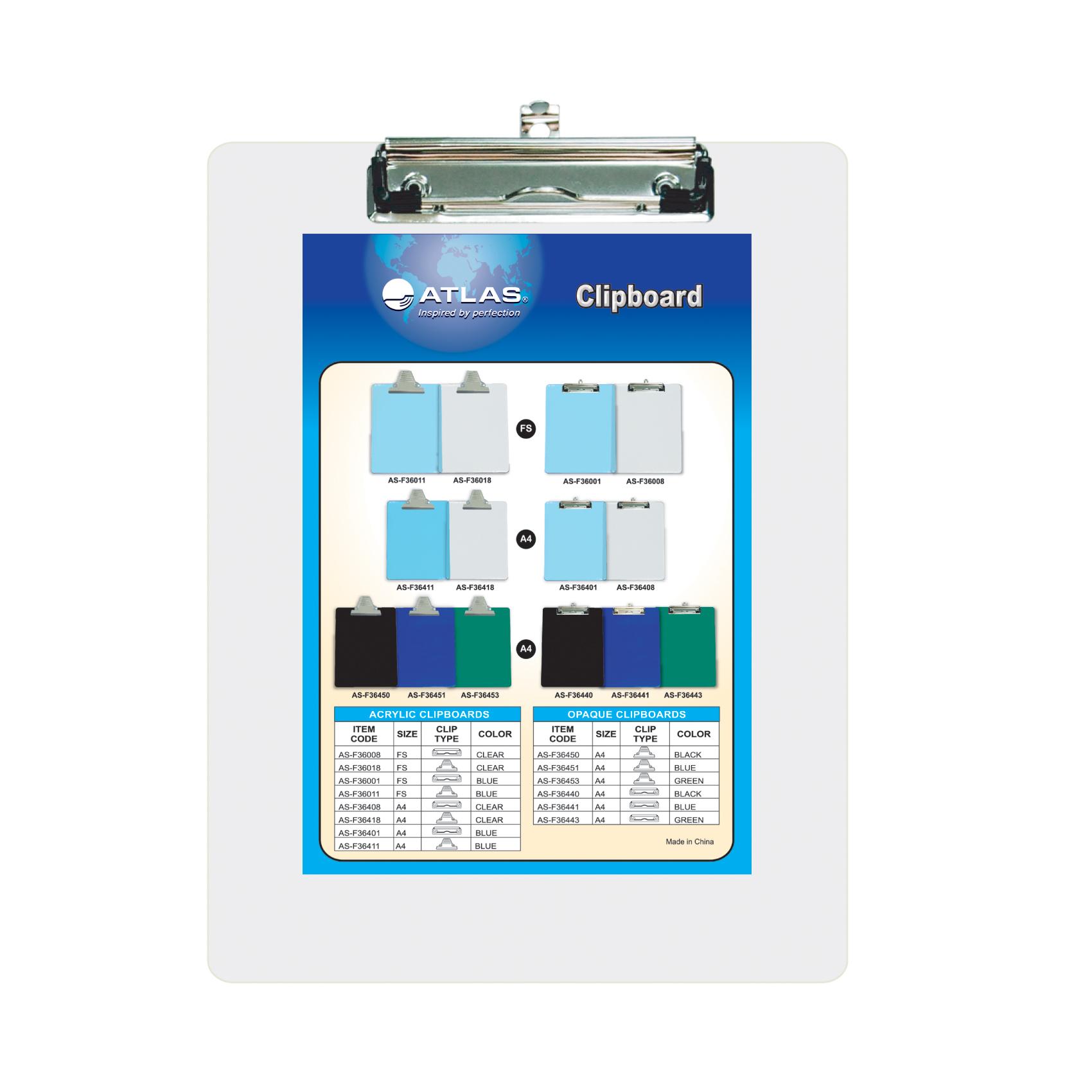 Clip Board F/S Pull type Clear