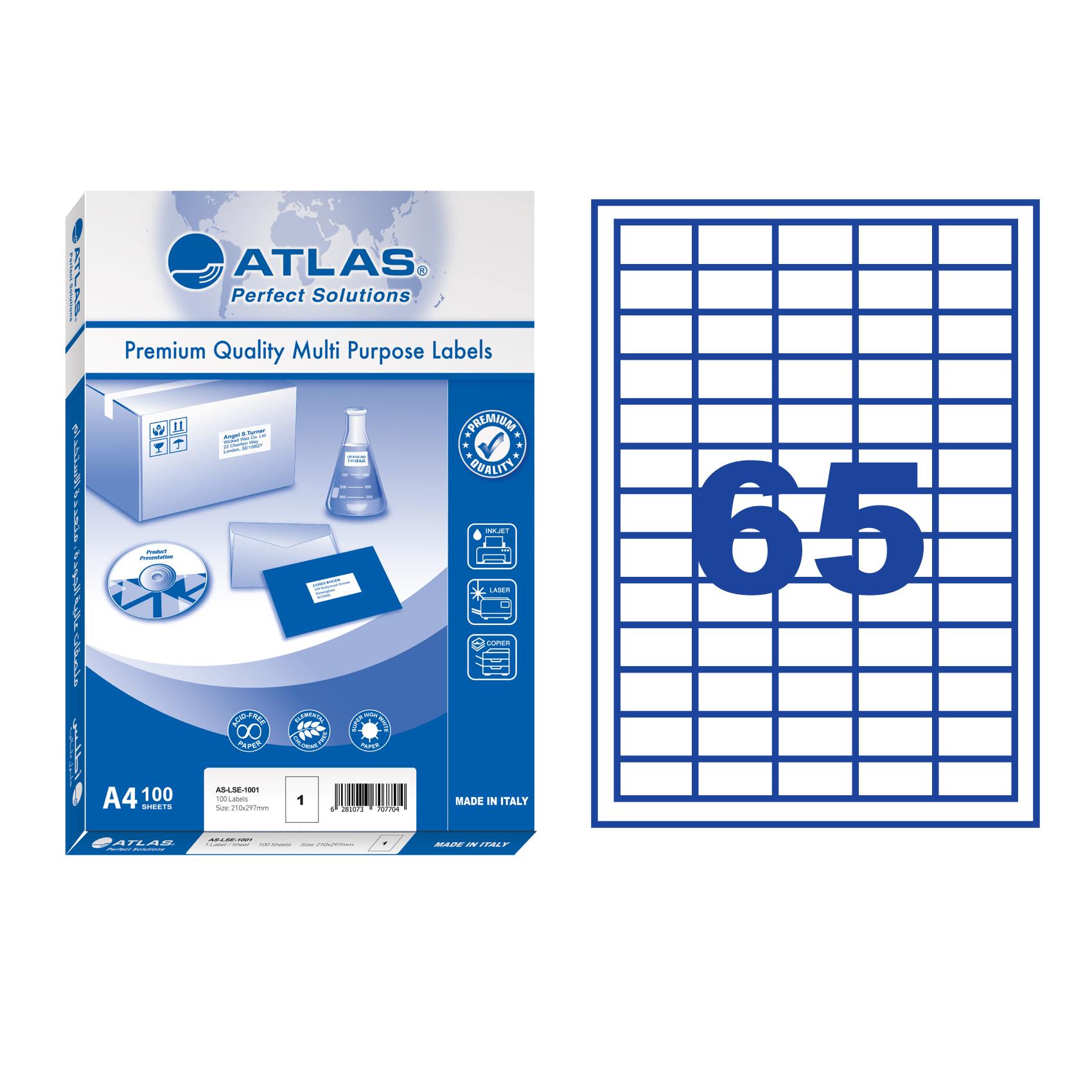 Lbl 65/38x21.2/PAK=100 sht