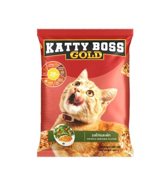 Katty Boss Gold Chicken & Vegetable Flavour Cat Food 400 g