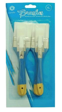 Brush set 6pcs #1/2" 1" 2"