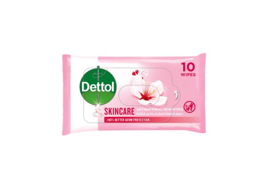 Dettol Skincare Antibacterial Skin Wipes 10pcs