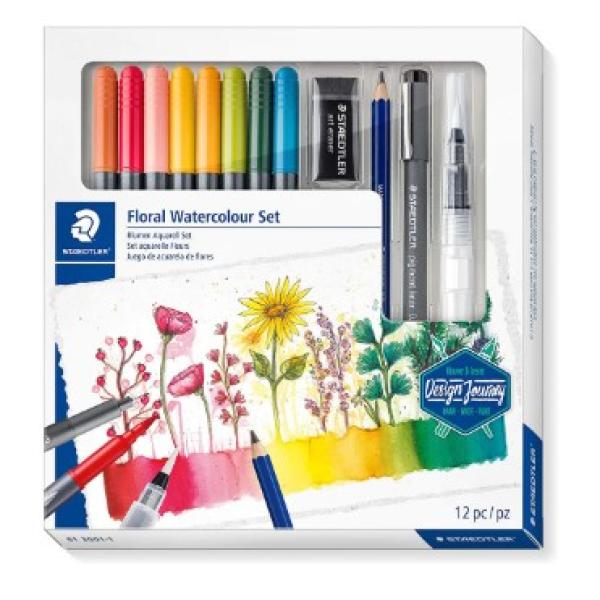 DJ Floral Watercolor Set