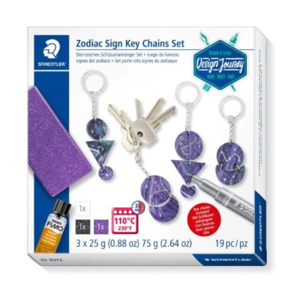 DJ Zodiac Sign Key Chain Set