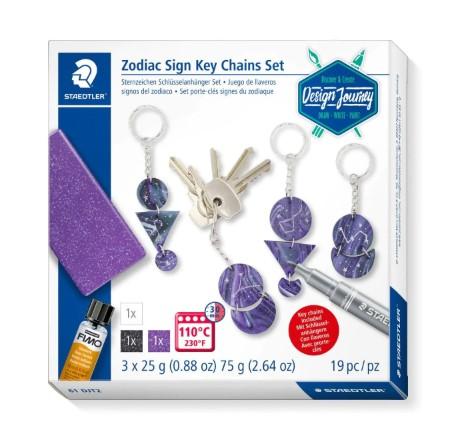 DJ Zodiac Sign Key Chain Set