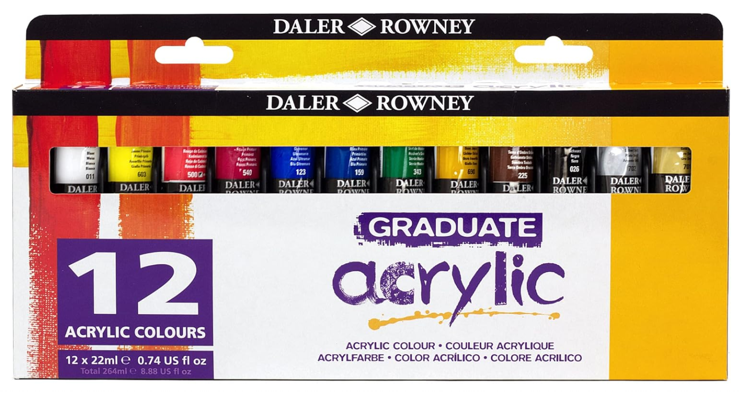 GRADUATE ACRYLIC SET 12X22ML