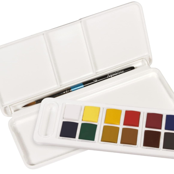 Aquafine WC 12 Half Pans Travel Set