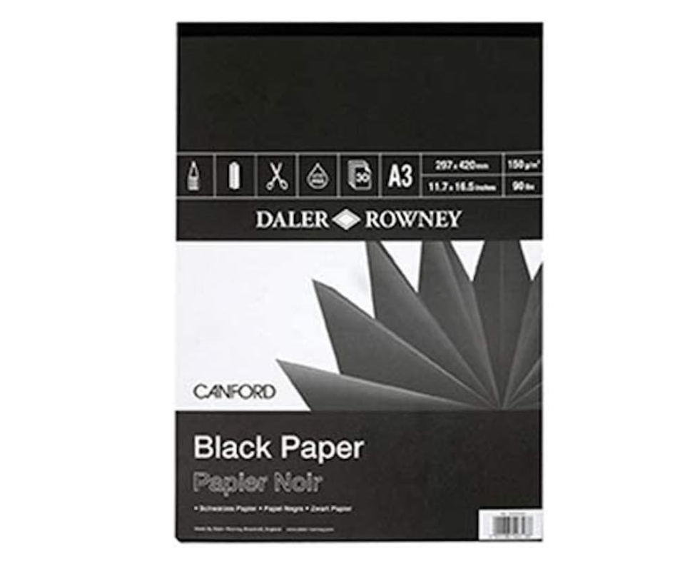 Canford Black paper pad A4