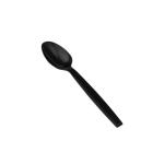 500 Pieces Heavy Duty Spoon Black Plastic Individually Wrap