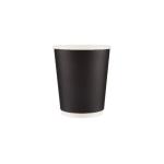 500 Pieces 8 Oz Black Double Wall Paper Cups