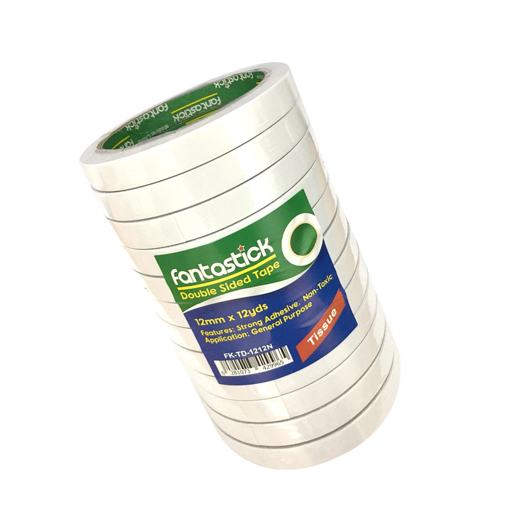 Double sided tape 2"x12yards Pk=3rol