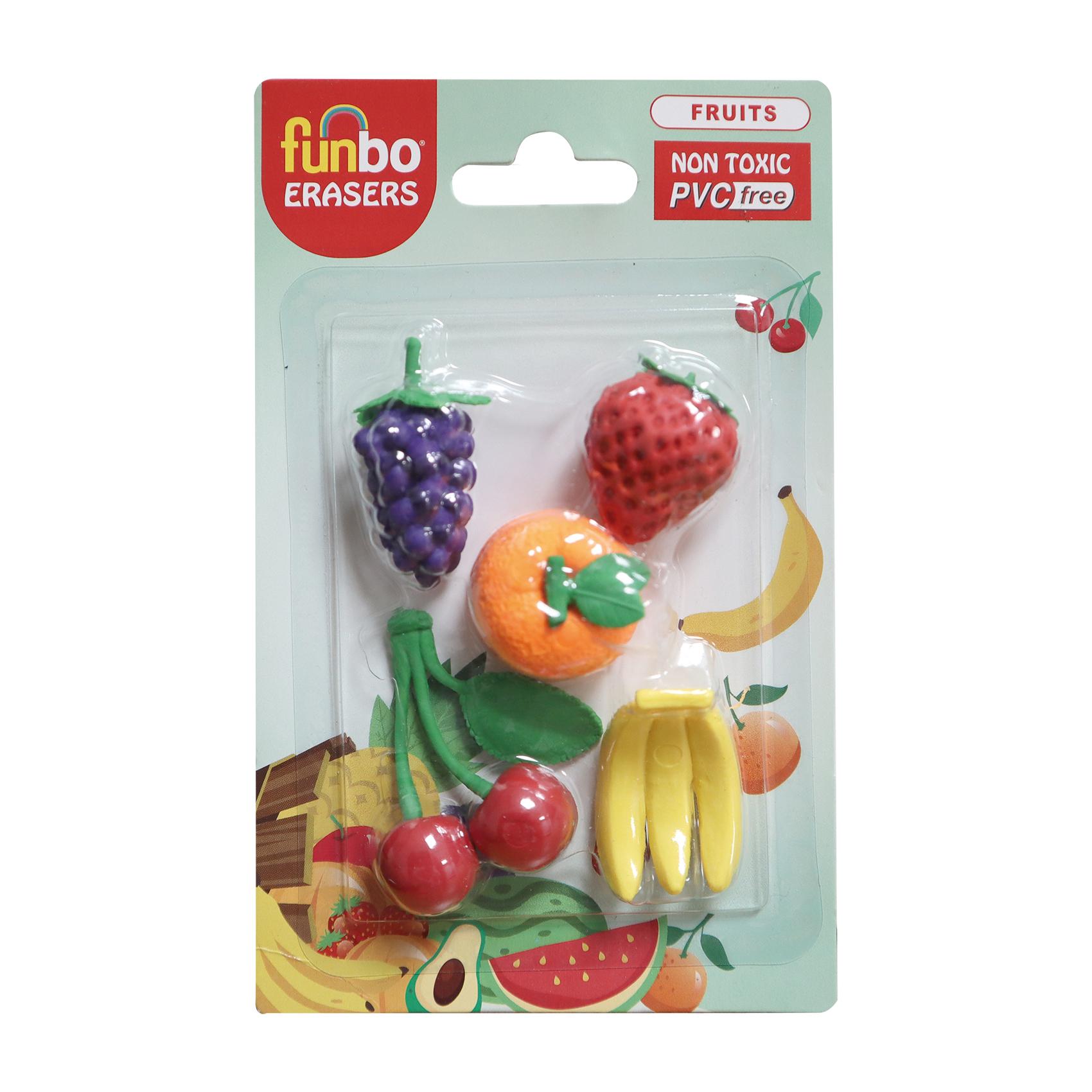 3D Eraser in Blister Pack-Fruits