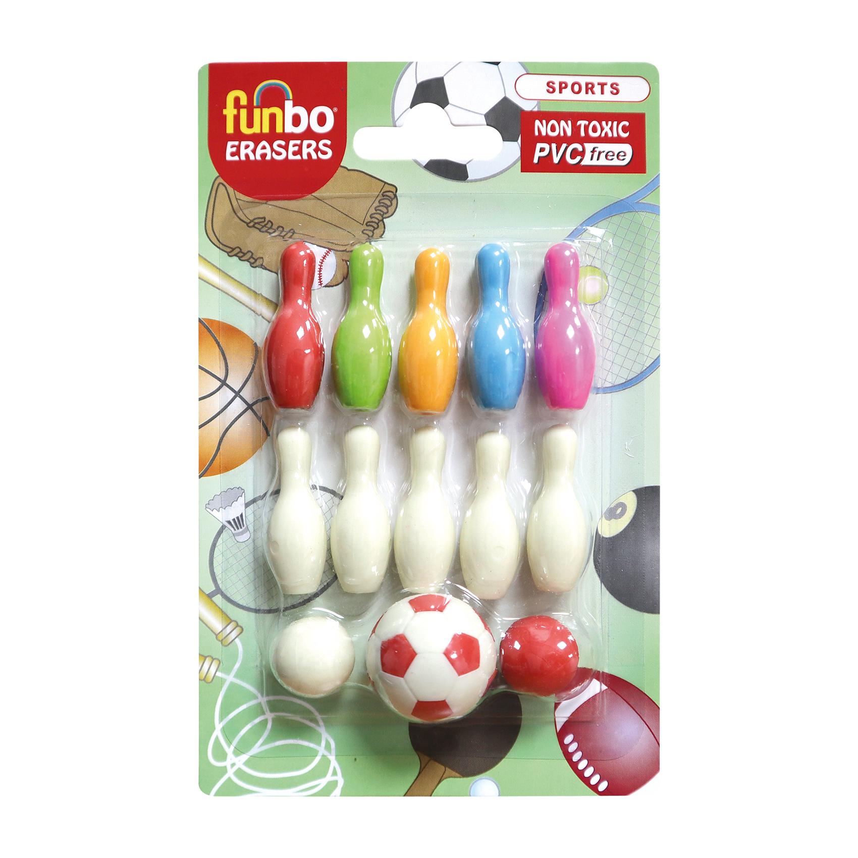 3D Eraser in Blister Pack-Sports