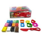 M.Clay 600g 12 Clrs+6 Mlds+1T in PVC Box