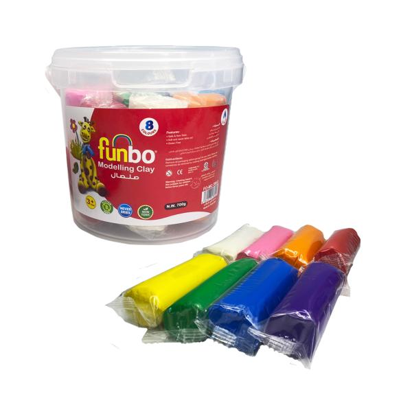 M.Clay 700g 8 Colors in Bucket