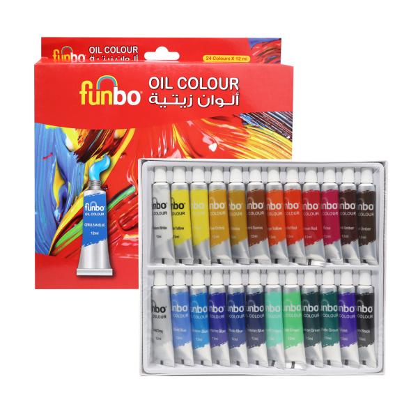 Oil Paint Set 24 col X 12ml Tubes