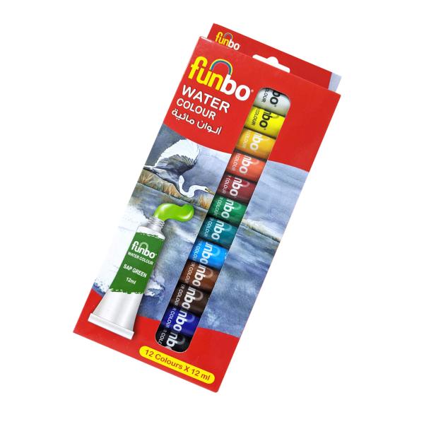 Water Col Paint Set 12 col X 12ml Tubes