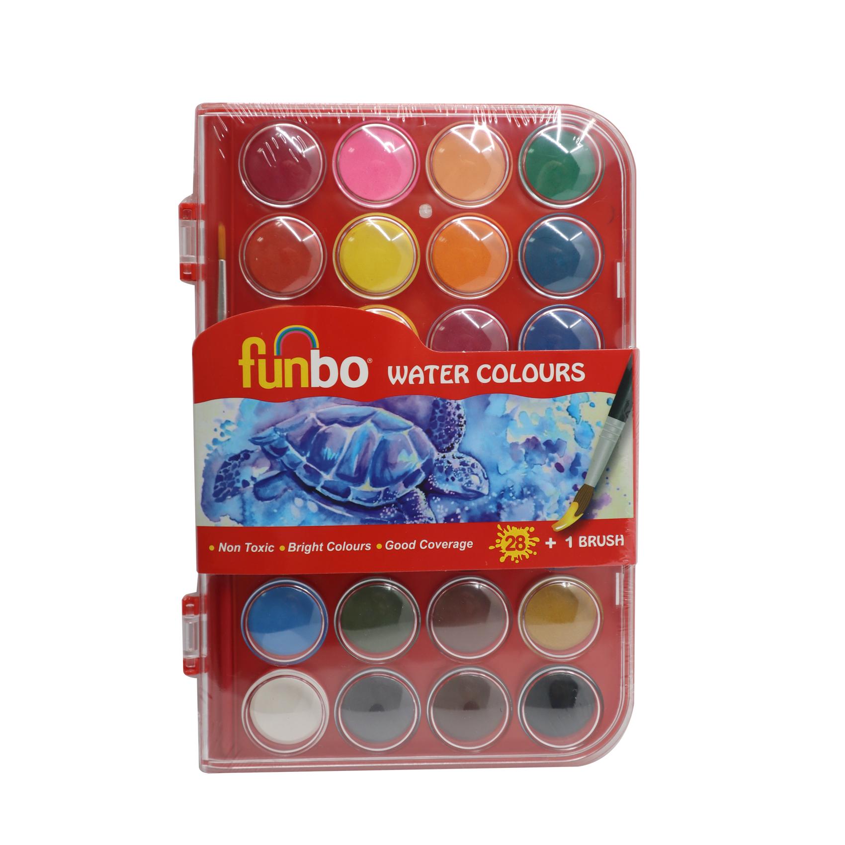 Water Col Cake 28 Colors + 1Brush