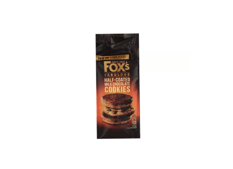 Fox's Fabulous Half-Coated Milk Chocolate Cookies 175 g