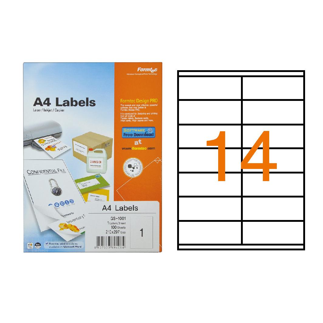 Label1400/105x40 Pkt=100sht