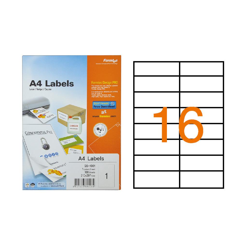 Label 1600/105x37mm Bx=100sht