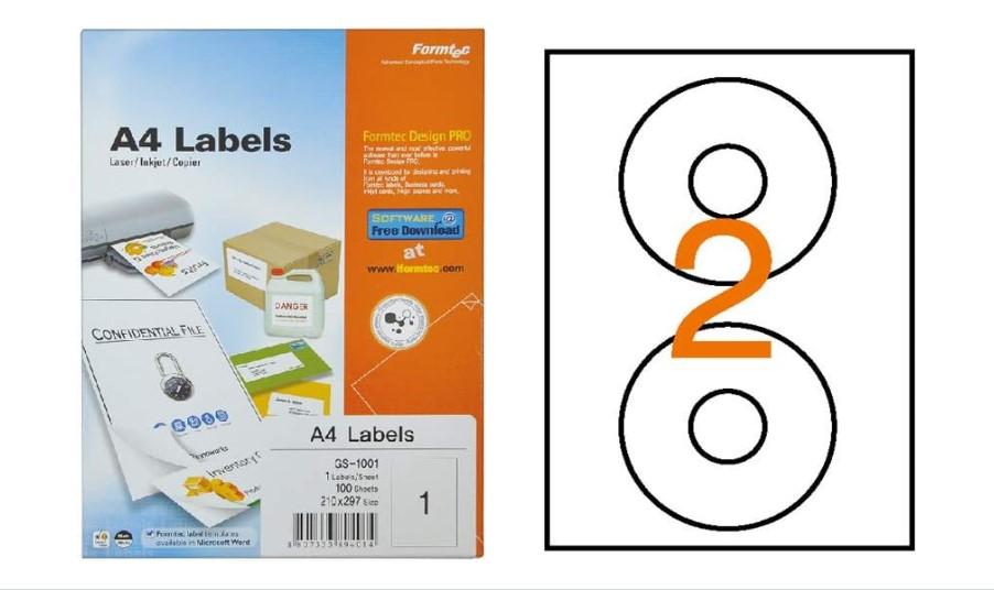 CD Label 114(17.5)mmPAK=100SHT