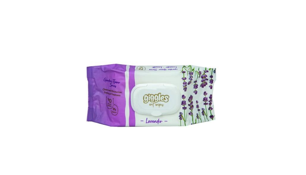 Giggles Lavender Wet Wipes 72 pcs
