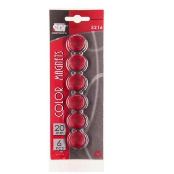 Colour Magnets 20mm Box=10bls