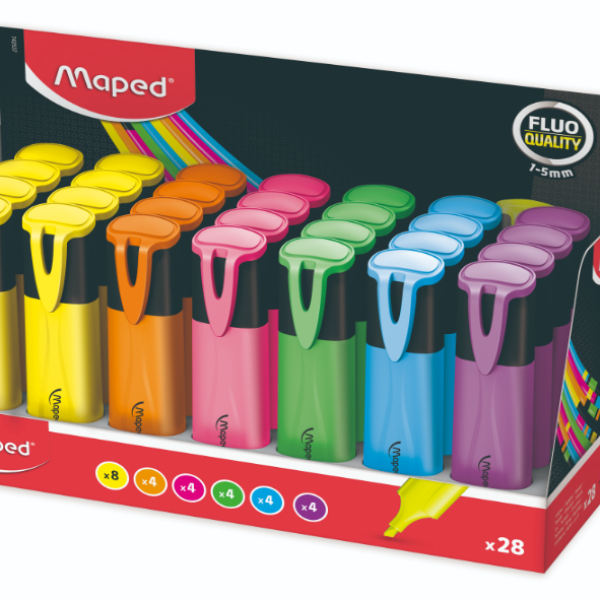 Highlighter Fluopeps Classic Asst Dsp=28