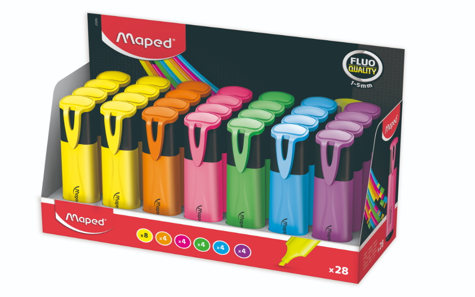 Highlighter Fluopeps Classic Asst Dsp=28