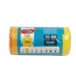 Home Mate Biodegradable Drawstring Garbage Bag With Lemon Scent Size 10 Gallons Size 54 x 60cm 20pcs