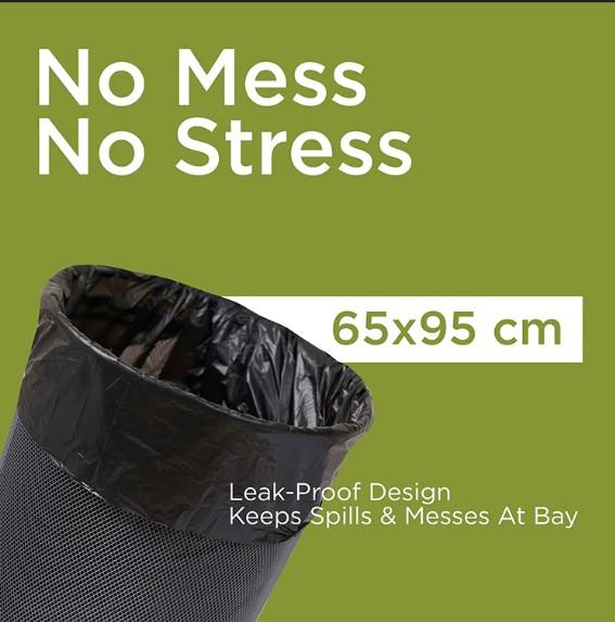 60 Pieces Garbage Bag Roll 30 Gallon 65 X 95CM