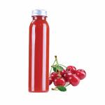 10 Pieces Tall Shape Plastic Juice Bottle With Cap 300ml