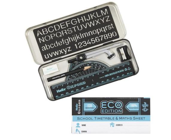 Oxford Eco 9 Pcs maths set blue