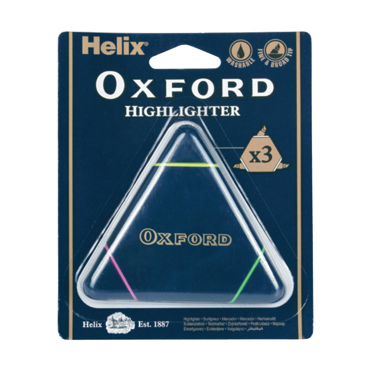 Oxford Highlighter Tri-Lighter Bls