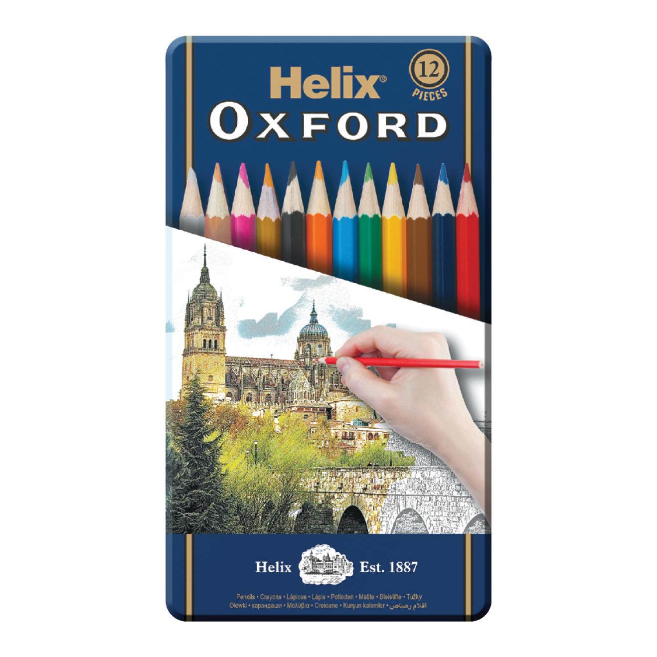Oxford Coloring Pencils Metal Set 12Col