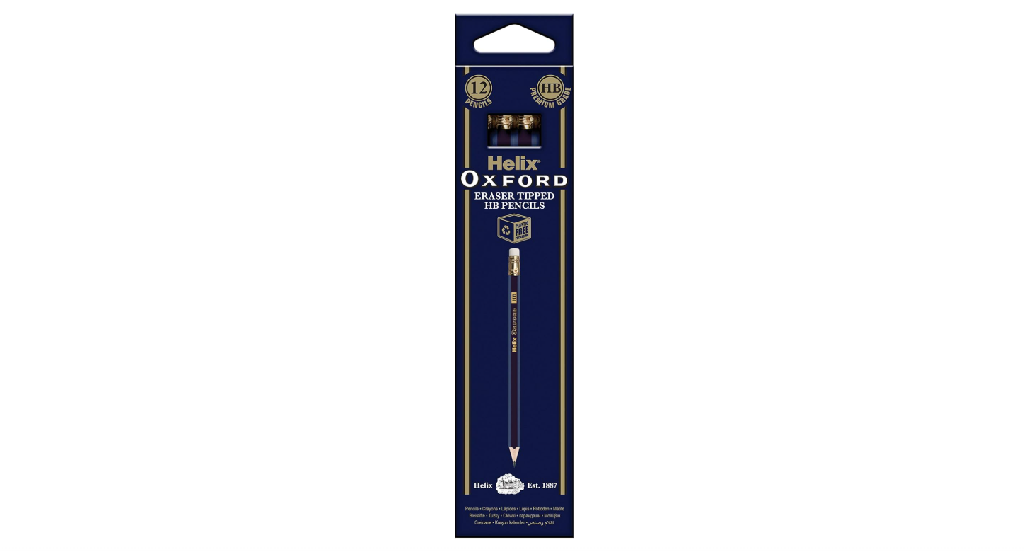 Oxford HB Pencils with Eraser Bx=12