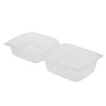250 Pieces Clear Hinged 6 Croissant Container