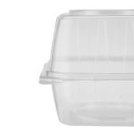 250 Pieces Clear Hinged 6 Croissant Container